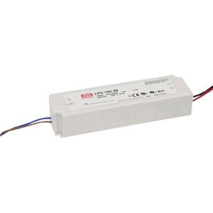 MW Mean Well LPV-100-12 LED-transformator Constante spanning 102 W 0 - 8.5 A 12 V/DC Niet dimbaar, Overbelastingsbescherming 1 stuk(s)