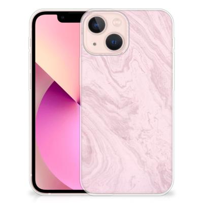 iPhone 13 mini | TPU | Siliconen hoesje | Marble Pink - Origineel Cadeau Vriendin
