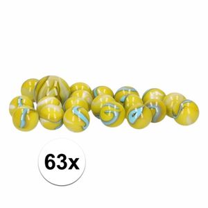 63x Knikkers Green Trolls in 3 netjes.