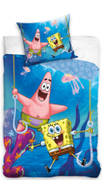 SpongeBob Dekbedovertrek Fishing 140 x 200 cm Katoen - thumbnail