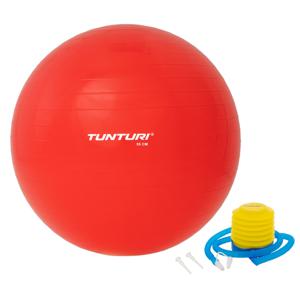 Tunturi gymbal l fitnessbal incl pomp l 55cm l rood