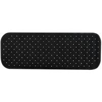 MSV Douche|bad anti-slip mat badkamer - rubber - zwart - 36 x 97 cm