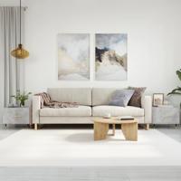 Salontafels 2 st 50x50x40 cm bewerkt hout betongrijs