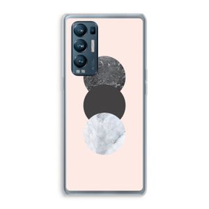 Marmeren cirkels: Oppo Find X3 Neo Transparant Hoesje