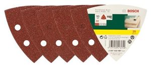 Bosch Accessories 2607019487 Deltaschuurpapier Met klittenband, Geperforeerd Korrelgrootte 40 Hoekmaat 93 mm 25 stuk(s)