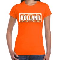 Holland / Nederland supporter t-shirt oranje voor dames