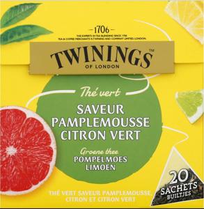 Twinings Groene thee pompelmoes citroen limoen