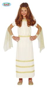 Romeinse Jurk Meisje Wit