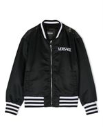 Versace Kids veste bomber à imprimé graphique - Noir - thumbnail