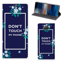 Sony Xperia 10 Plus Design Case Flowers Blue DTMP