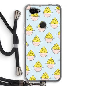 Citroenen: Pixel 3a Transparant Hoesje met koord