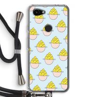 Citroenen: Pixel 3a Transparant Hoesje met koord