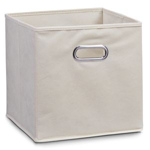 Set van 5x stuks beige opbergmanden/kastmanden 28 x 28 cm