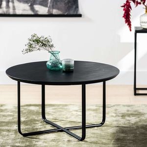 Haluta Acacia Salontafel - 75 x 75 x 41 cm - Zwart