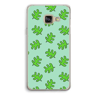 Groene blaadjes: Samsung A3 (2017) Transparant Hoesje
