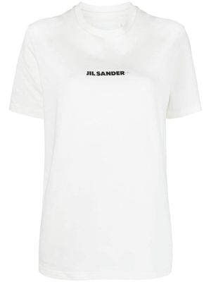 Jil Sander t-shirt en coton à logo imprimé - Blanc