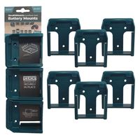 StealthMounts BM-MK40-BLU-6 Accuhouder voor Makita 40V XGT | Blauw | 6-pack - BM-MK40-BLU-6