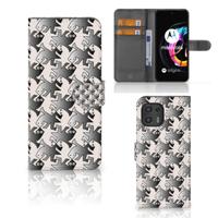 Motorola Edge 20 Lite | Telefoonhoesje | Met pasjeshouder | Salamander Grey