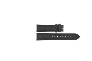 Esprit horlogeband ES102481002 Leder Zwart 22mm + zwart stiksel