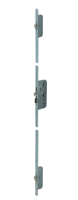 Nemef 4913 Veiligheidsmeerpuntssluiting | cilinderbediend | SKG*** | DM65mm | PC72mm cilinder boven kruk | voorplaat staal verzinkt 24x1950mm