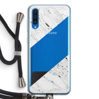 Biggest stripe: Samsung Galaxy A50 Transparant Hoesje met koord