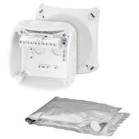 Hensel 62000101 Verdeeldoos Halogeenvrij, Verzegelbaar, Weerbestendig (l x b) 104 mm x 104 mm 1 stuk(s)