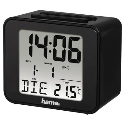 HamaDraadloze wekker Cube Wekker radio Zwart