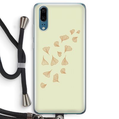 Falling Leaves: Huawei P20 Transparant Hoesje met koord