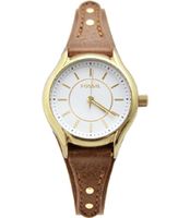 Horlogeband Fossil BQ3067 Onderliggend Leder Cognac 14mm - thumbnail