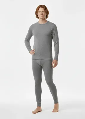 Gaubert heren wollen ondergoed - Thermoset - Wollen shirt en wollen broek - M - Grijs