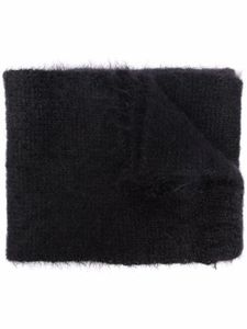 Raf Simons écharpe longue en mohair mélangé - Noir