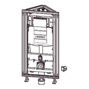 Inbouwreservoir voor Hoekmontage Geberit Gis Easy 118x60x35 cm