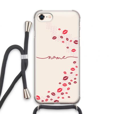 Kusjes: iPhone 7 Transparant Hoesje met koord