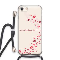 Kusjes: iPhone 7 Transparant Hoesje met koord