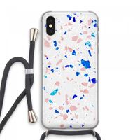 Terrazzo N°6: iPhone XS Max Transparant Hoesje met koord