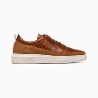 Paulo Bellini Rome Heren Sneakers Cognac Krokodil