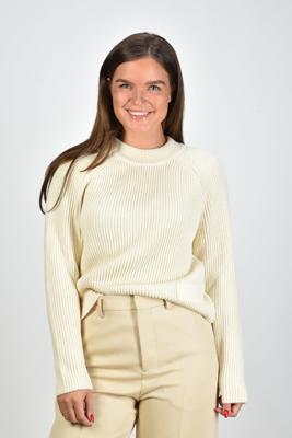 Ami Paris trui Ami Label FKS024.KN0031 ivory