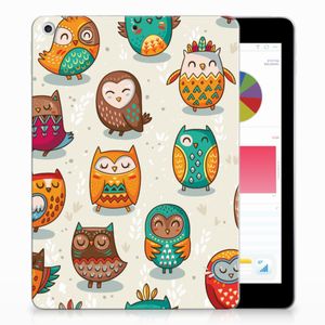 Apple iPad 9.7 2018 | 2017 Back Case Vrolijke Uilen