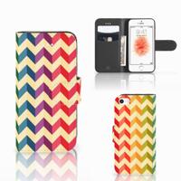 Apple iPhone 5 | 5s | SE | Telefoon Hoesje | Zigzag Multi Color