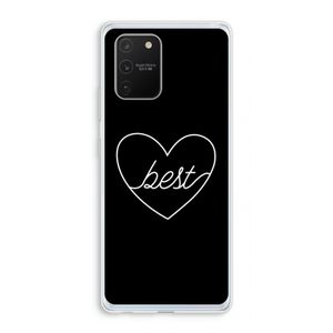 Best heart black: Samsung Galaxy S10 Lite Transparant Hoesje