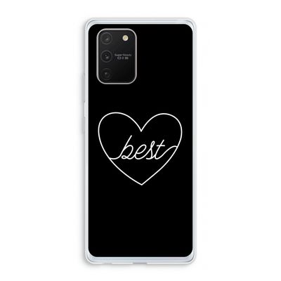 Best heart black: Samsung Galaxy S10 Lite Transparant Hoesje