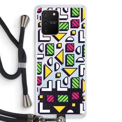 8-bit N°4: Samsung Galaxy S10 Lite Transparant Hoesje met koord