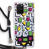 8-bit N°4: Samsung Galaxy S10 Lite Transparant Hoesje met koord