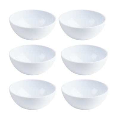 Plasticforte Kommetjes - 6x - Schaaltjes - wit - kunststof - 12 x 5 cm - voor dessert en ontbijt - 4 Plasticforte Kommetjes - 6x - Schaaltjes - wit - kunststof - 12 x 5 cm - voor dessert en ontbijt - 4