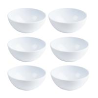 Plasticforte Kommetjes - 6x - Schaaltjes - wit - kunststof - 12 x 5 cm - voor dessert en ontbijt - 4 Plasticforte Kommetjes - 6x - Schaaltjes - wit - kunststof - 12 x 5 cm - voor dessert en ontbijt - 4