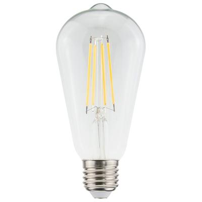LED Filament lamp E27 - 9 Watt 1055 Lumen - ST64 Edison - 2700K Warmwit licht - Dimbaar - Helder glas