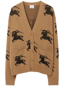 Burberry cardigan EKD en maille intarsia - Tons neutres