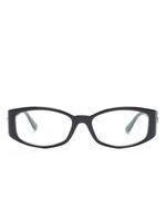 Versace Eyewear Medusa-motif rectangle-frame glasses - Noir