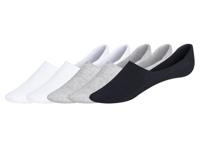 esmara 5 paar dames sneakersokken (Wit/grijs/zwart, 39-42)