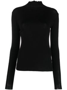 Filippa K pull nervuré à col montant - Noir